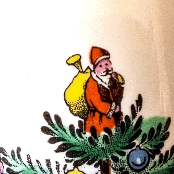 One Spode Christmas Tree Candle Holder/Stick 5 1/2" Excellent - Picture 5 of 10